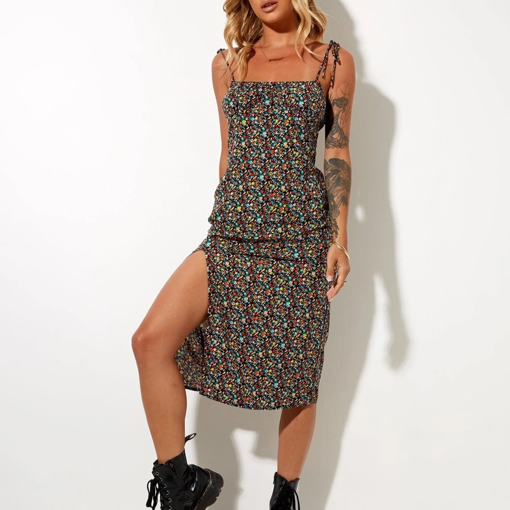 Motel Rocks LOTIE MIDI DRESS IN KENNY FLORAL